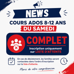 Inscriptions 2026-2027